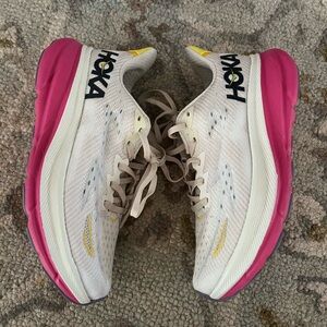 Women's Sneakers - Cream and Pink